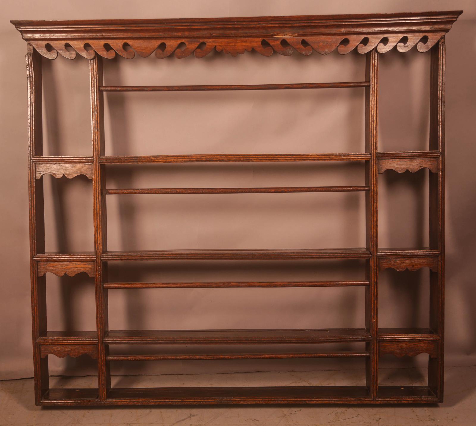 Georgian Plate Rack in Oak (1 of 7)
