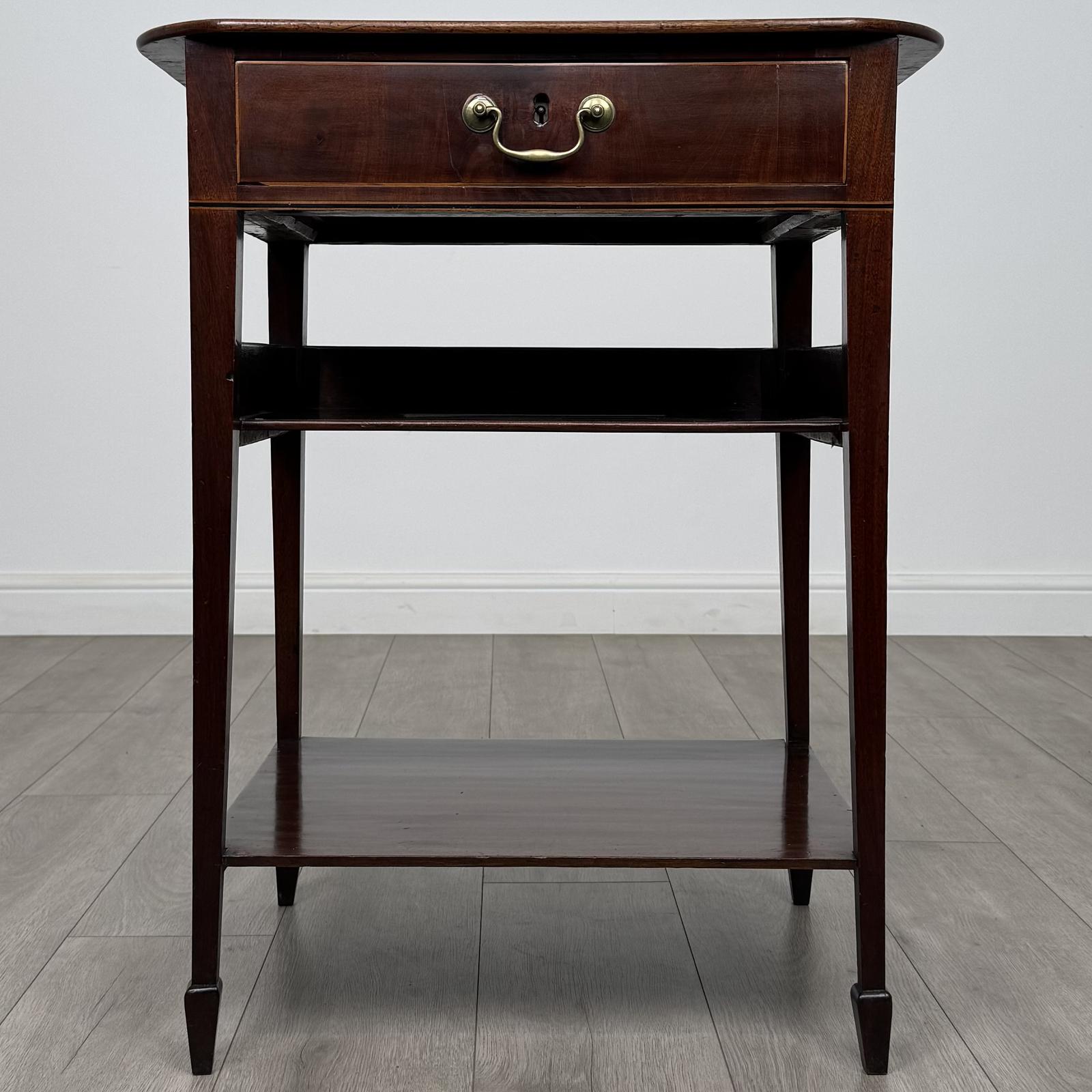 Antique 19th Century Good Quality Mahogany Side Table (1 of 11)