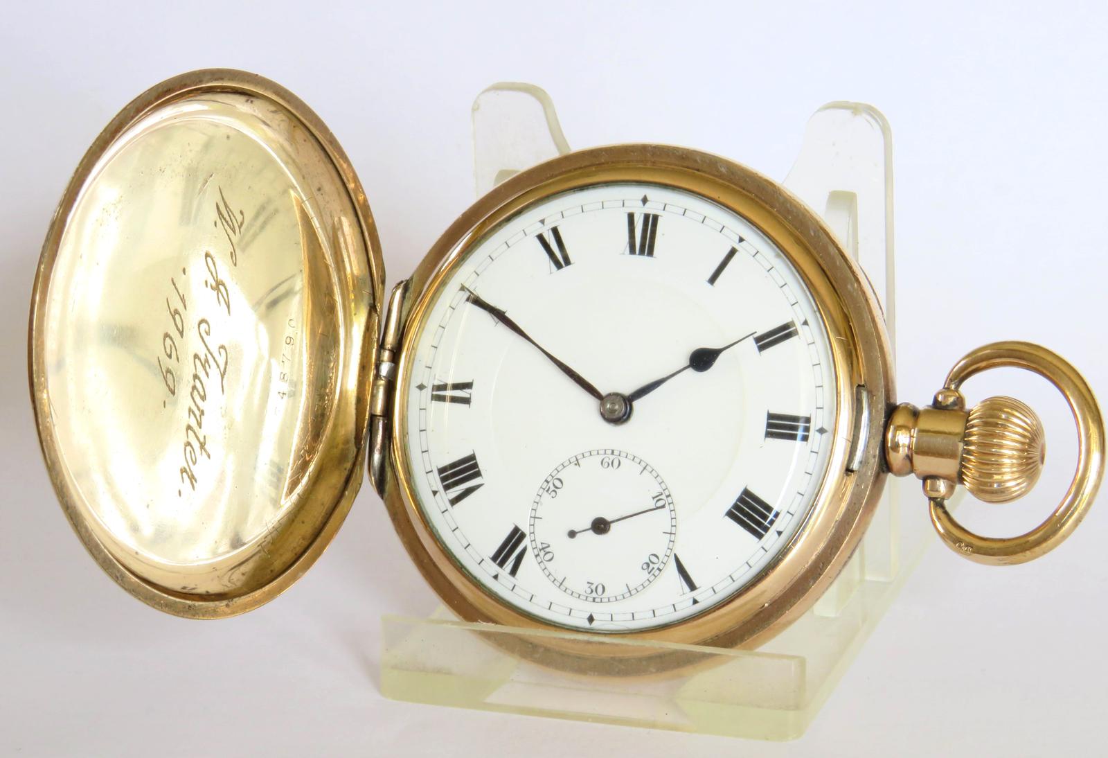 Pocket Watch: Antique Urania Full Hunter Pocket Watch (1 of 5)