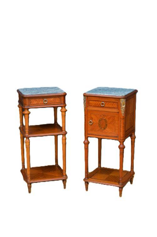 Pair of French Satinwood Bedside Cabinets (1 of 14) Pair of French Satinwood Bedside Cabinets (1 of 14)