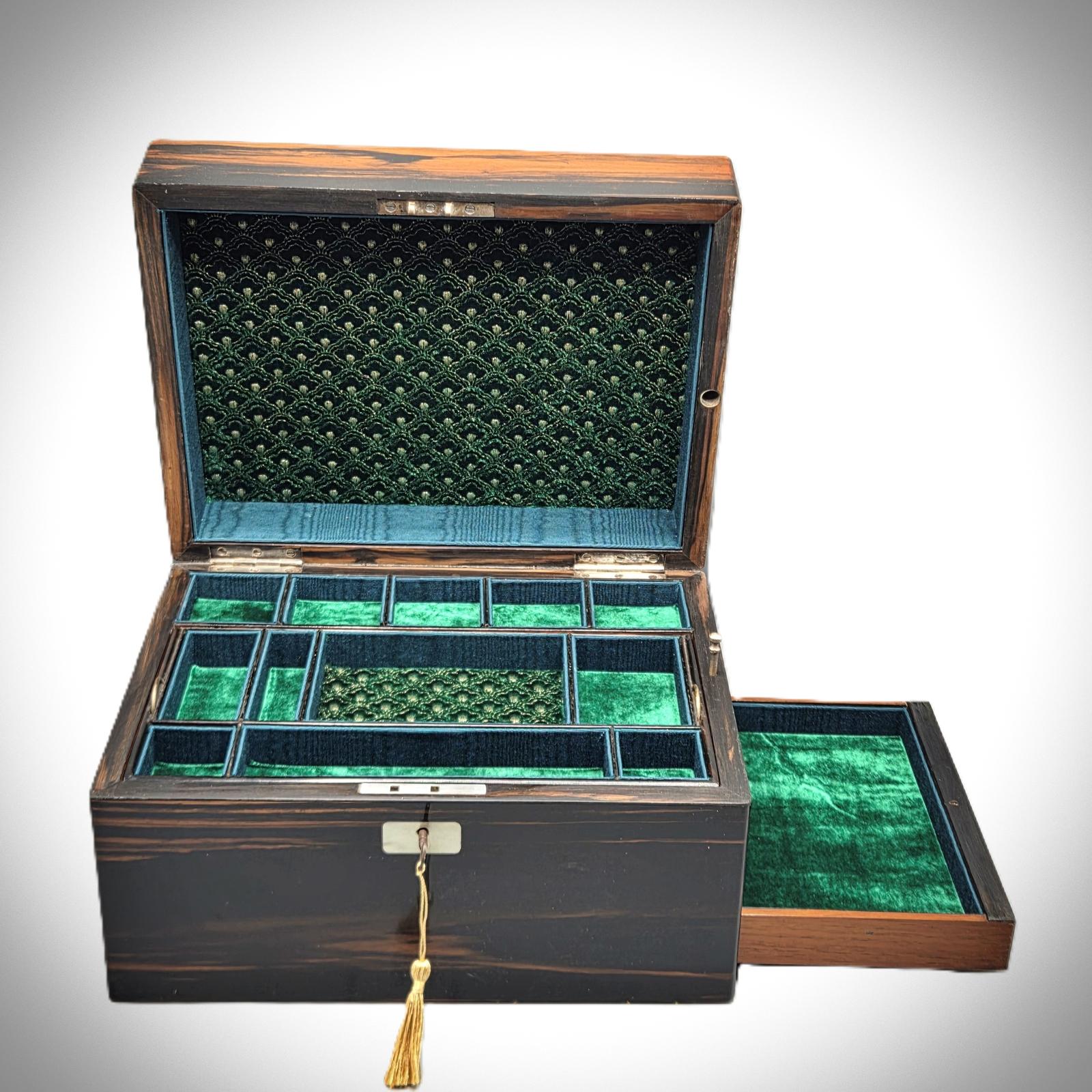 Fine Victorian Coromandel Jewellery Box (1 of 12)