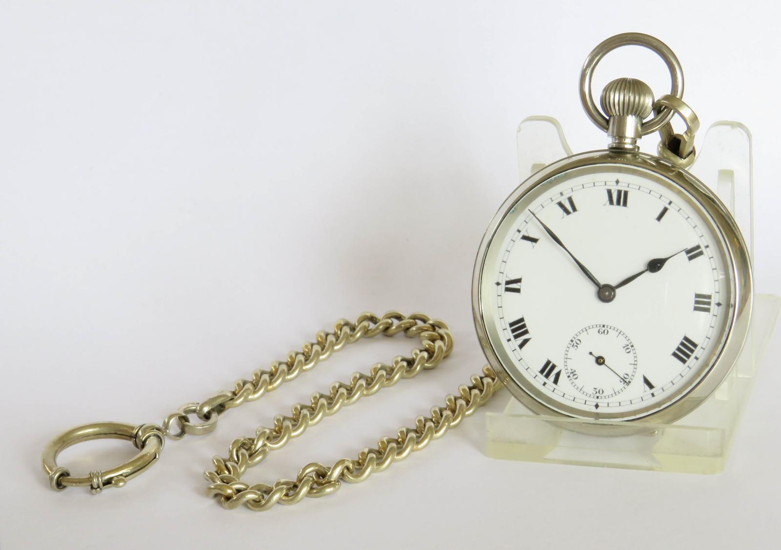 Pocket Watch: Antique Pocket Watch & Chain (1 of 5)