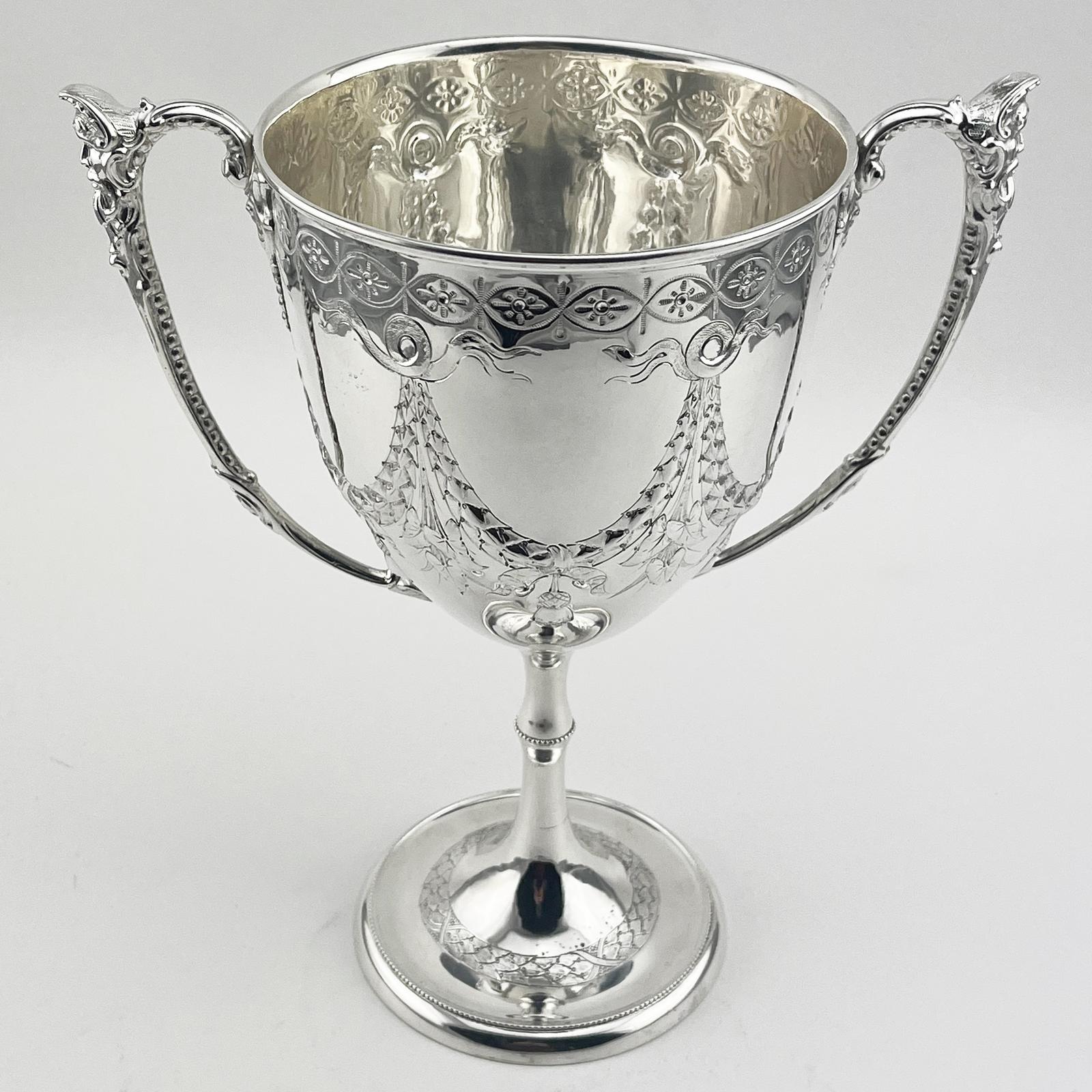 Impressive Large Vase Shaped Victorian Silver Plated Trophy Cup (1 of 6) Impressive Large Vase Shaped Victorian Silver Plated Trophy Cup (1 of 6)