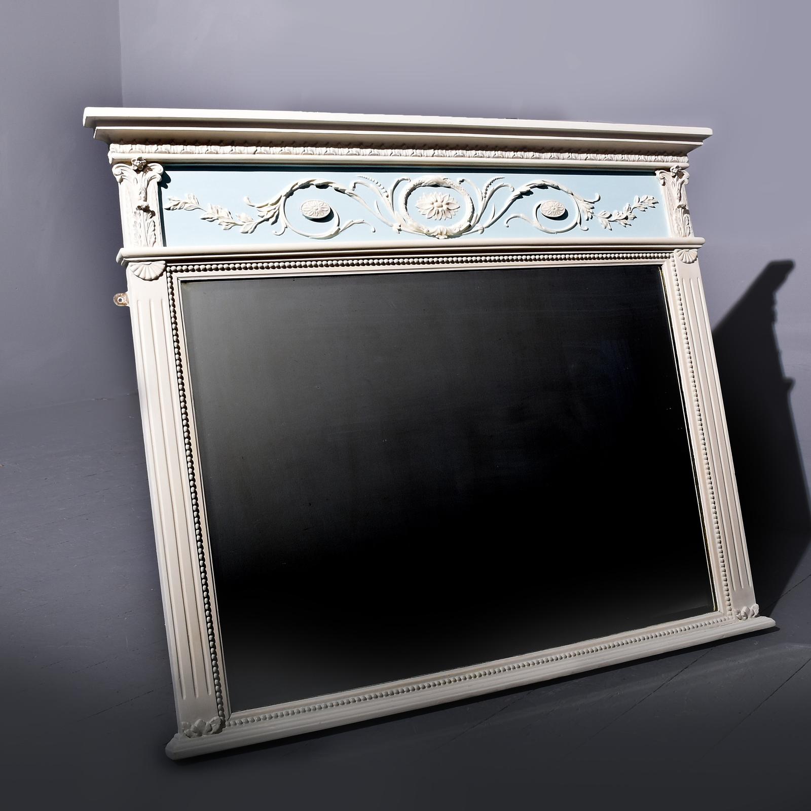 Adam Style Overmantle Mirror (1 of 6)