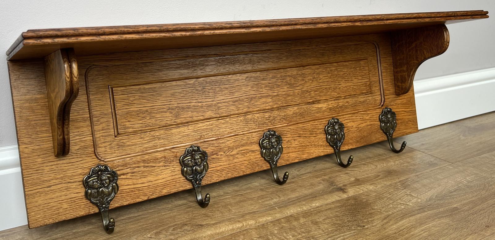 Coat Rack Vintage French Oak Wall Mounted 5 Hooks Carved Rack Hanger (1 of 12) Coat Rack Vintage French Oak Wall Mounted 5 Hooks Carved Rack Hanger (1 of 12)