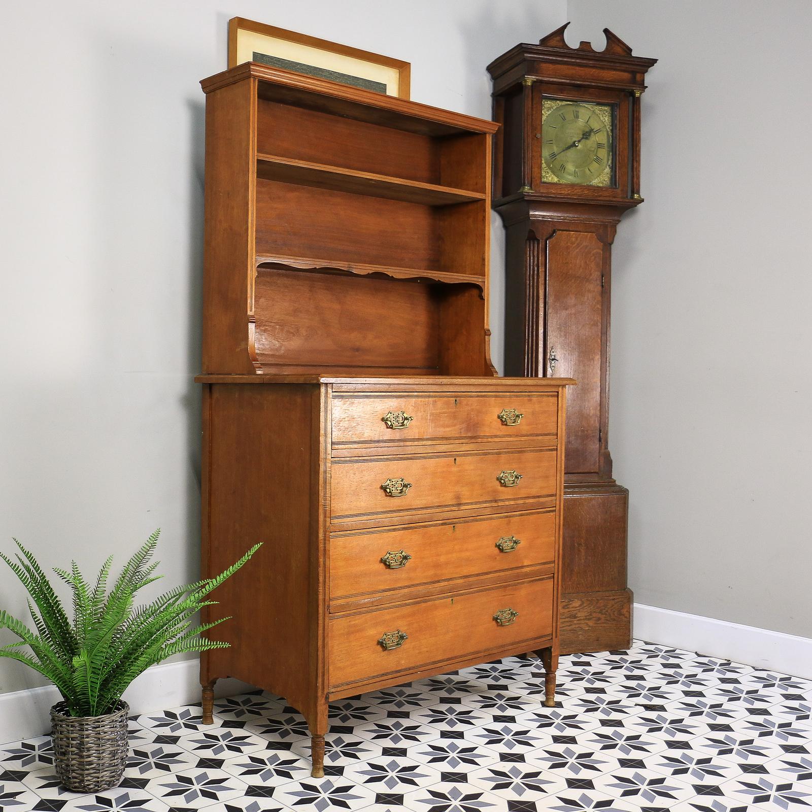Chest of Drawers by Heal and Son with Bookcase Back and Original Brass Handles (1 of 15) Chest of Drawers by Heal and Son with Bookcase Back and Original Brass Handles (1 of 15)