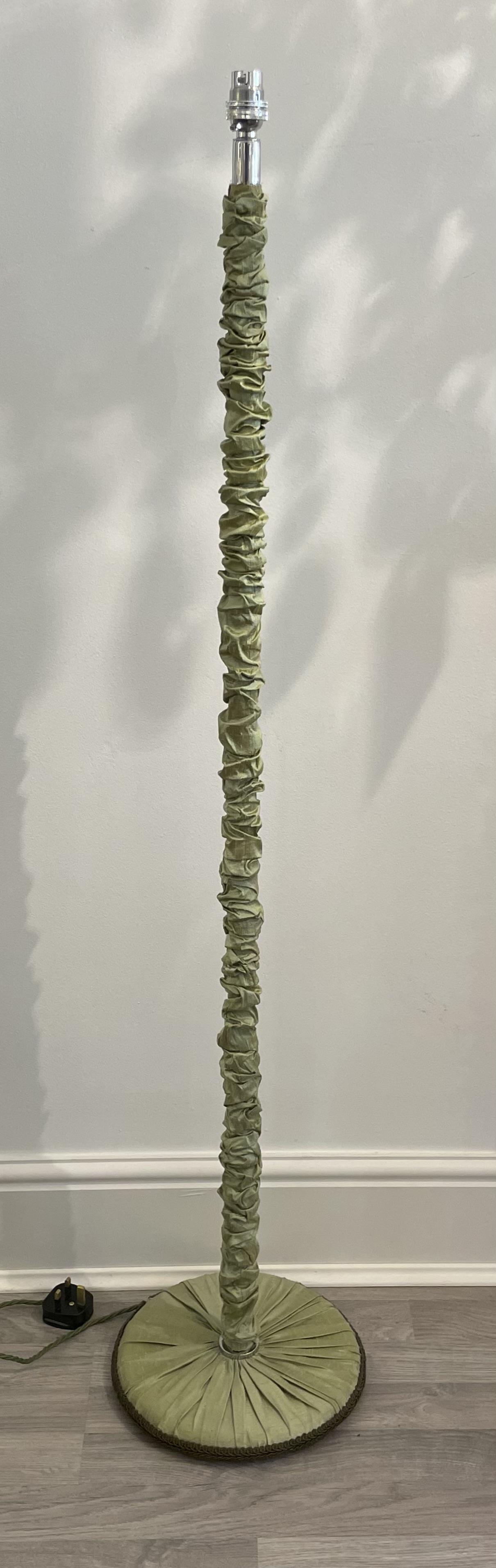 1930s Silk Covered Standard Lamp (1 of 5) 1930s Silk Covered Standard Lamp (1 of 5)