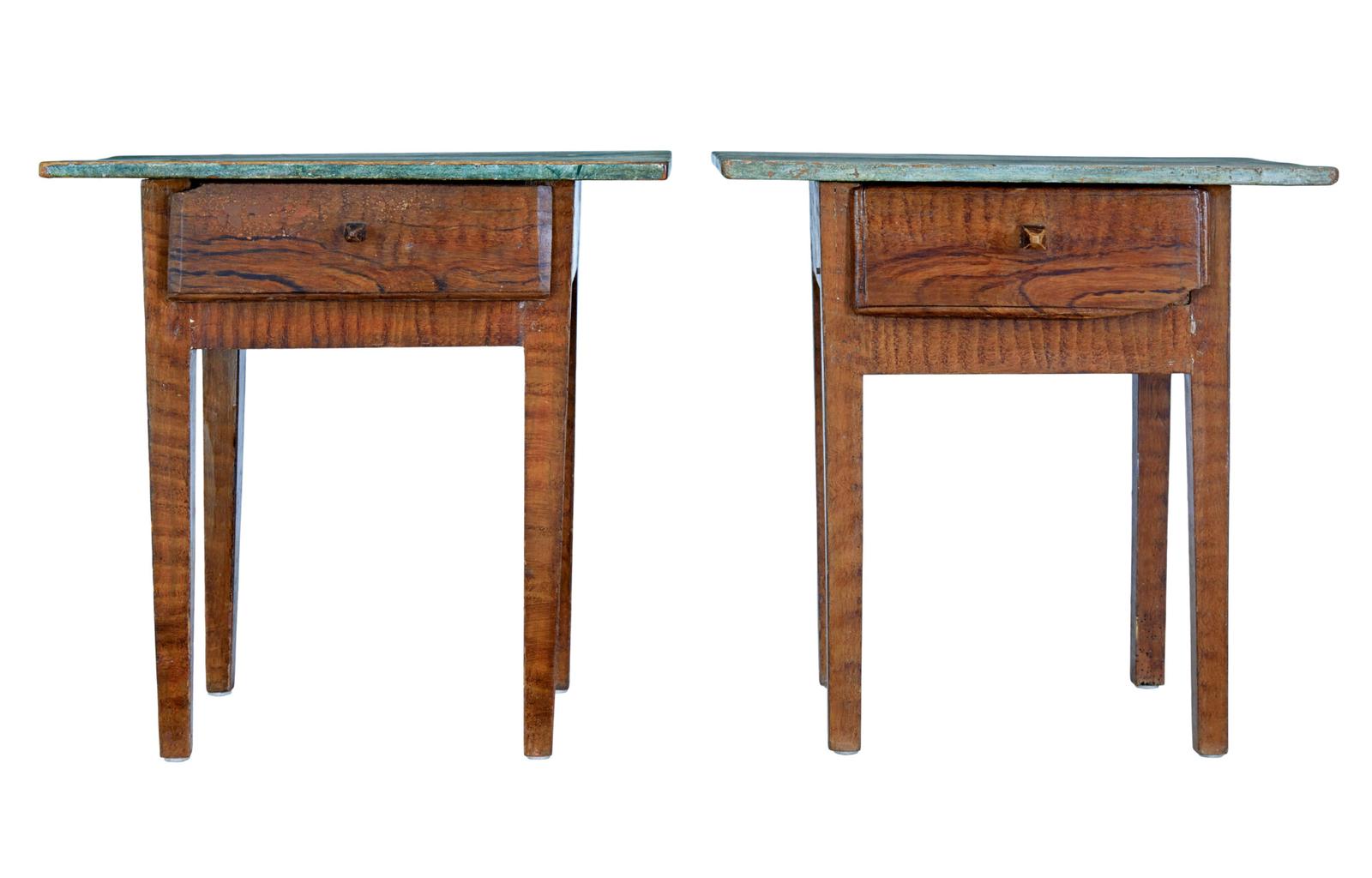 Pair of Traditional Painted Swedish Side Tables (1 of 9) Pair of Traditional Painted Swedish Side Tables (1 of 9)