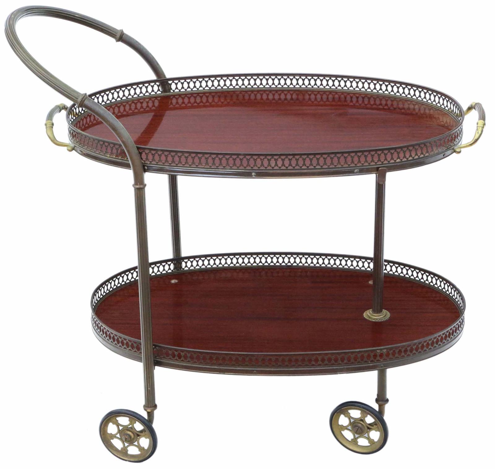 Art Deco Mahogany Drinks Trolley & Cake Serving Table of Antique Quality (1 of 9)