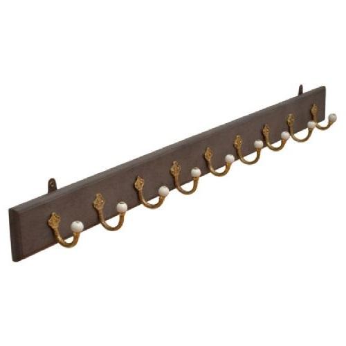 Victorian Antique Coat Rack with Cast Brass & Ceramic Hooks (1 of 17) Victorian Antique Coat Rack with Cast Brass & Ceramic Hooks (1 of 17)