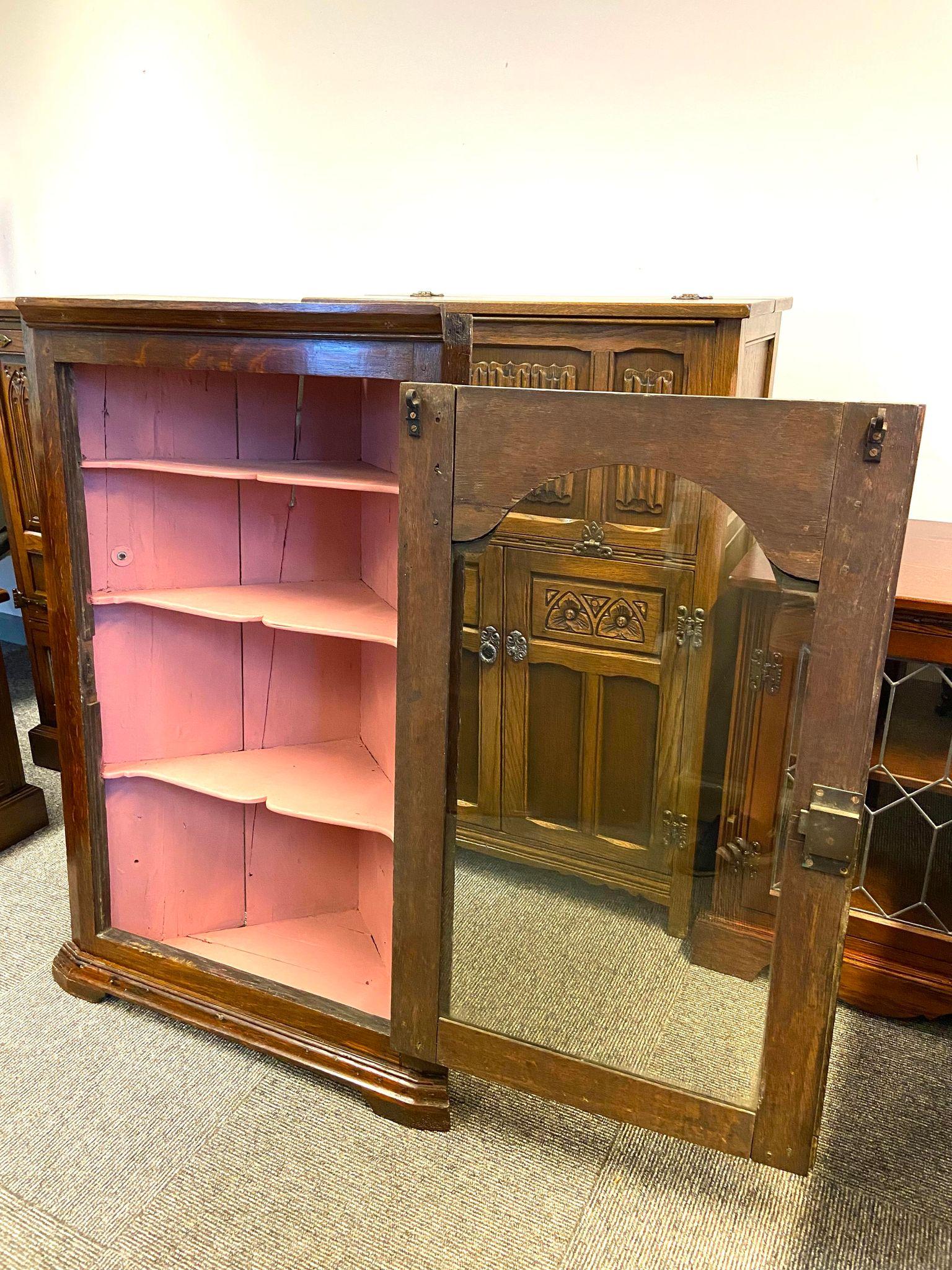 Antique Georgian Glazed Corner Cabinet / Made in England C1780 (1 of 10)