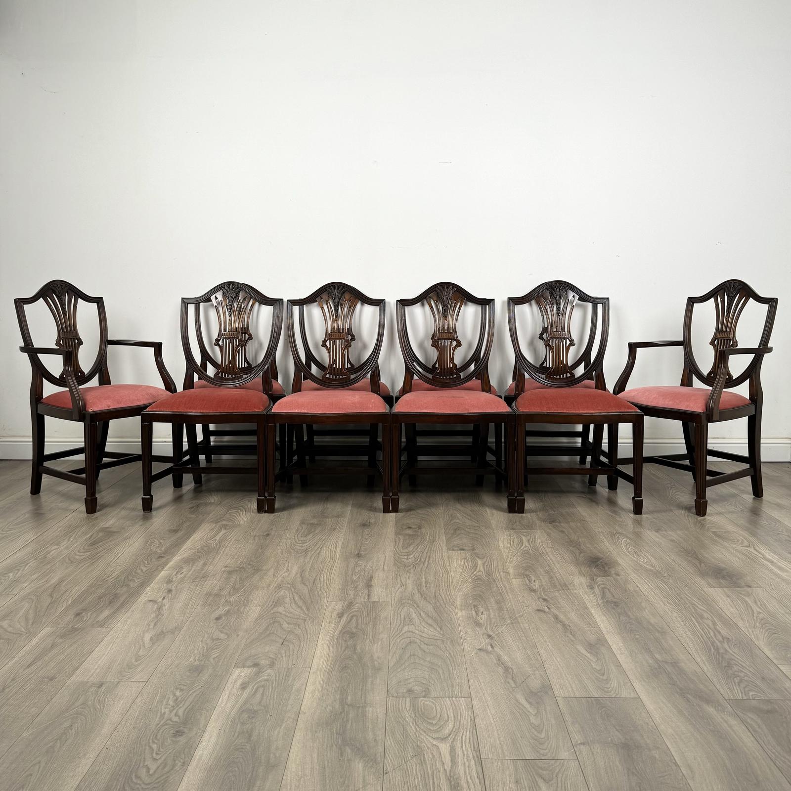 Antique 20th Century 10 Hepplewhite Style Dining Chairs (1 of 11) Antique 20th Century 10 Hepplewhite Style Dining Chairs (1 of 11)