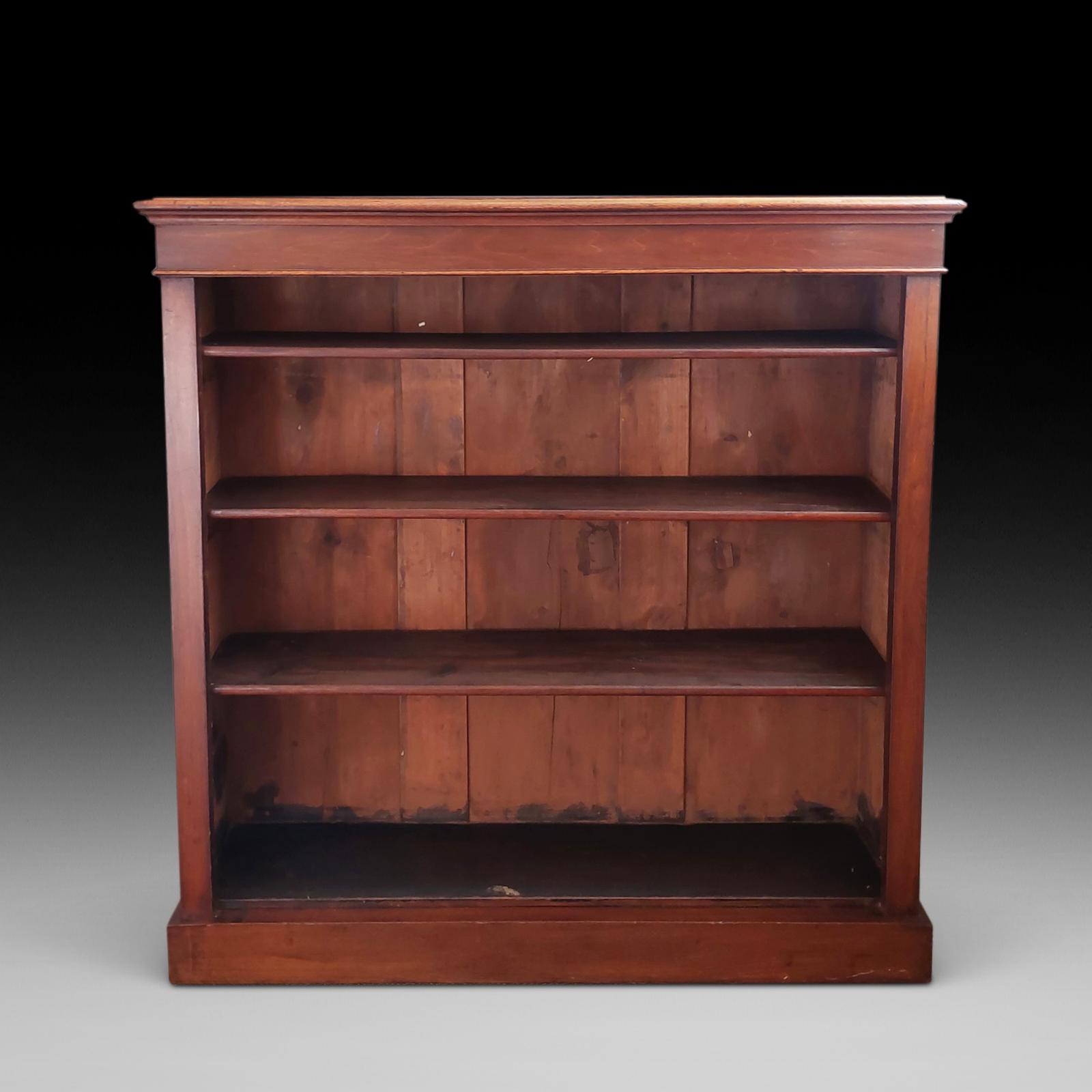 Victorian Walnut Open Dwarf Bookcase (1 of 8)