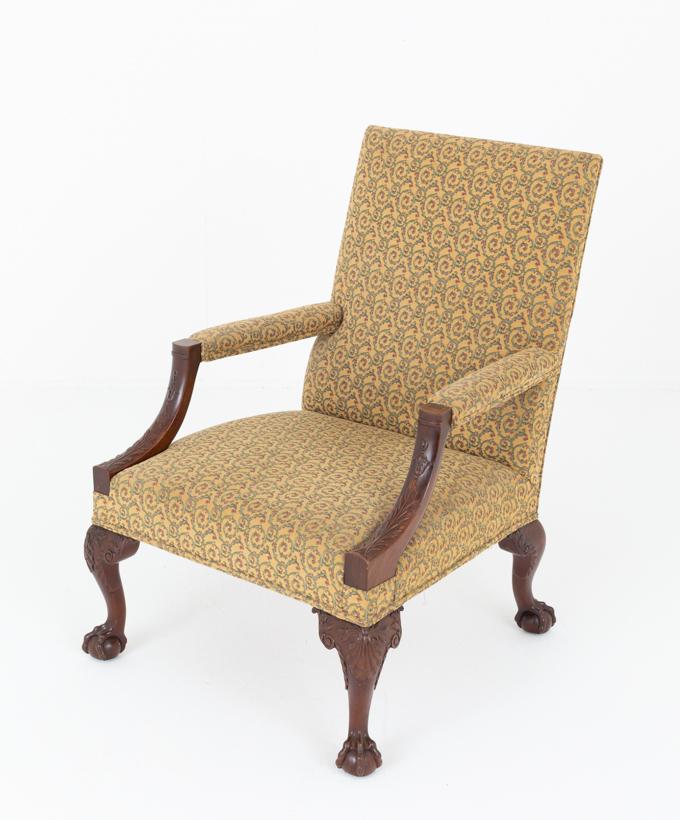 Georgian Style Mahogany Gainsborough Chair (1 of 5)
