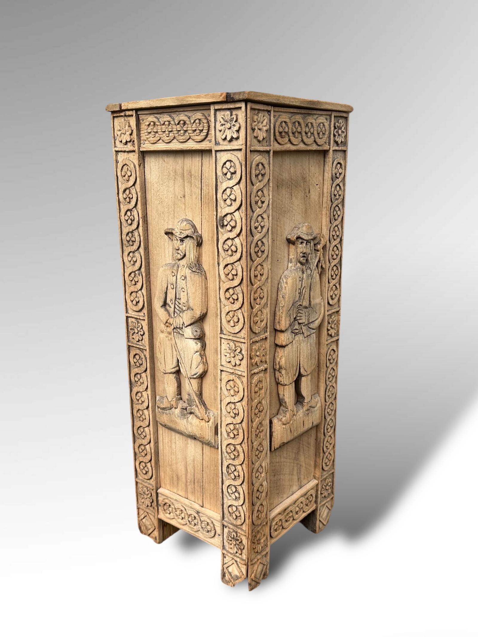 Breton Carved Wooden Umbrella Stand Stick Stand Hall Stand (1 of 11) Breton Carved Wooden Umbrella Stand Stick Stand Hall Stand (1 of 11)