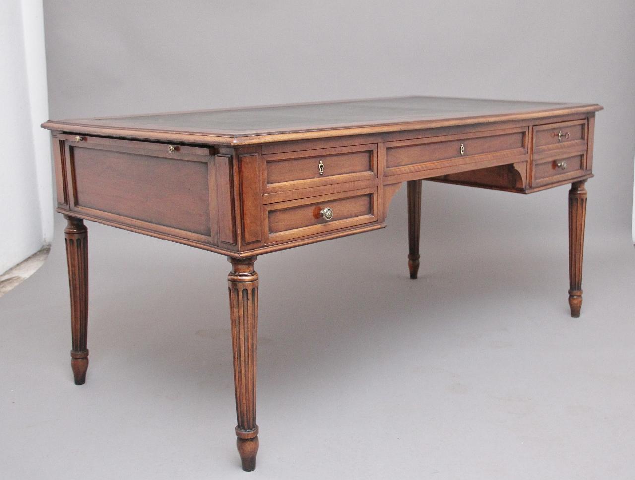 19th Century French Walnut Writing Table (1 of 13) 19th Century French Walnut Writing Table (1 of 13)