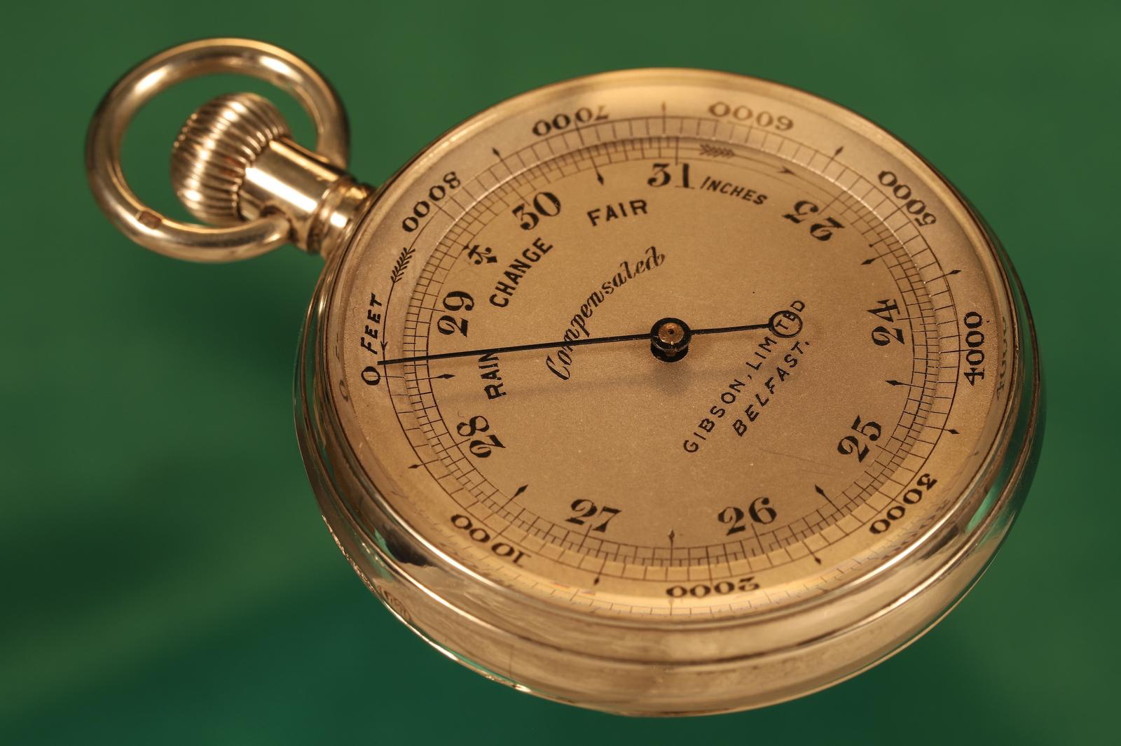 Silver Pocket Barometer with Viscounts Coronet C1898 (1 of 10)