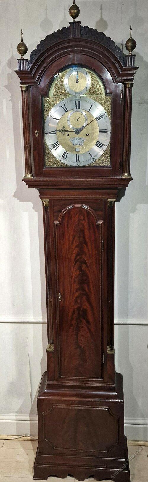 William Kemp of Lewes Georgian Longcase Grandfather Clock (1 of 7) William Kemp of Lewes Georgian Longcase Grandfather Clock (1 of 7)