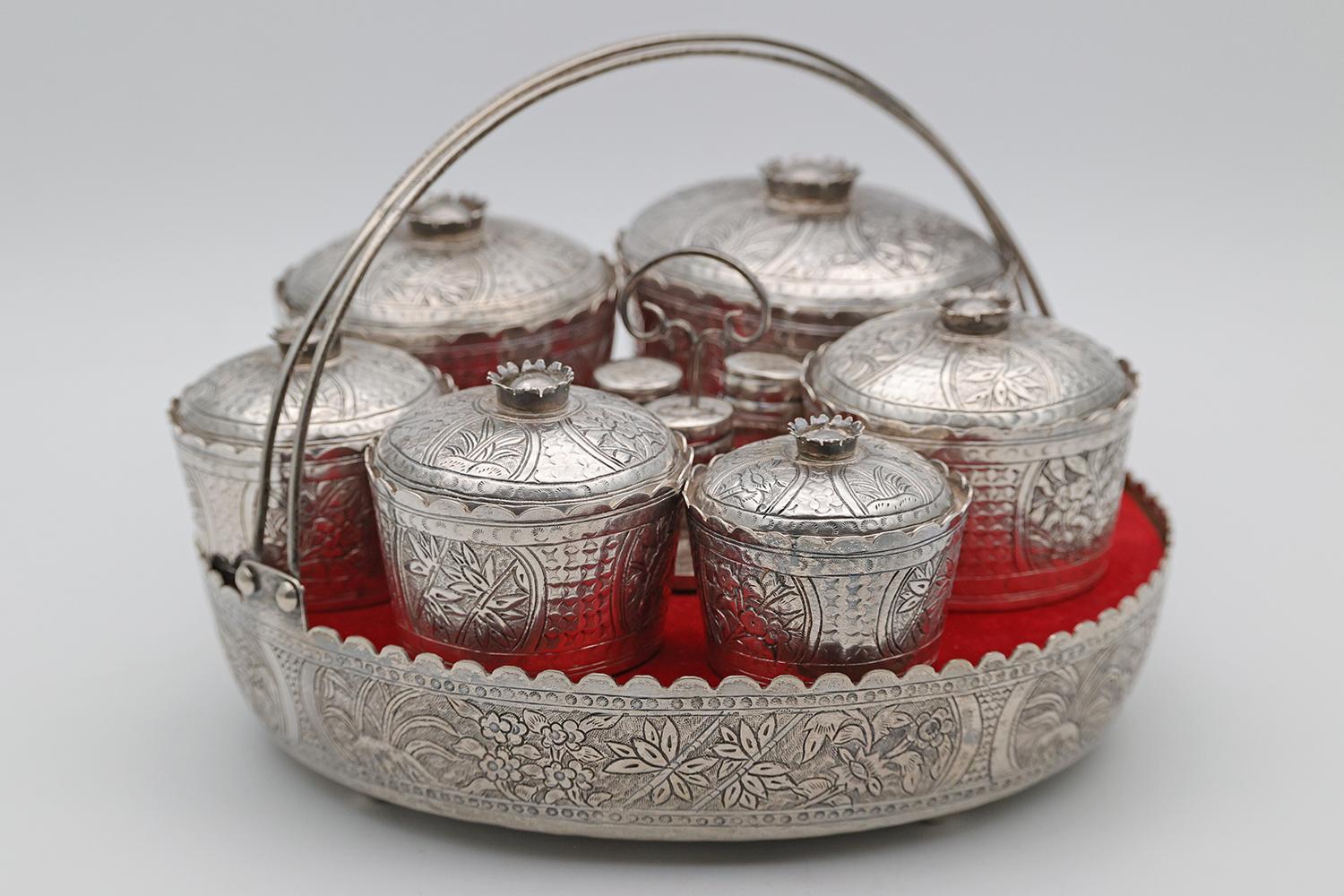 East Asian / Cambodian Metal Serving Set (1 of 5) East Asian / Cambodian Metal Serving Set (1 of 5)