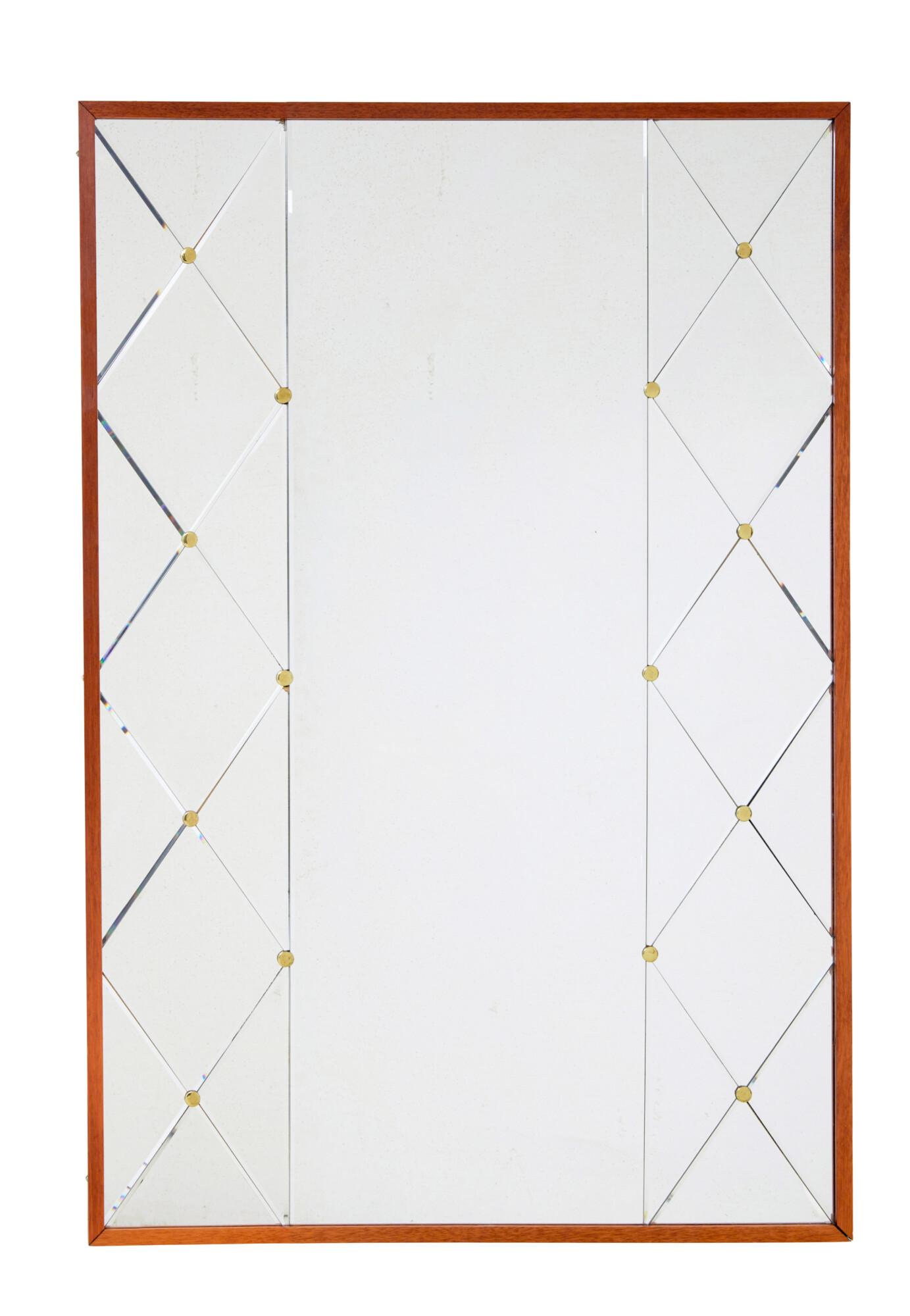 Large Mid Century Scandinavian Harlequin Wall Mirror (1 of 5) Large Mid Century Scandinavian Harlequin Wall Mirror (1 of 5)