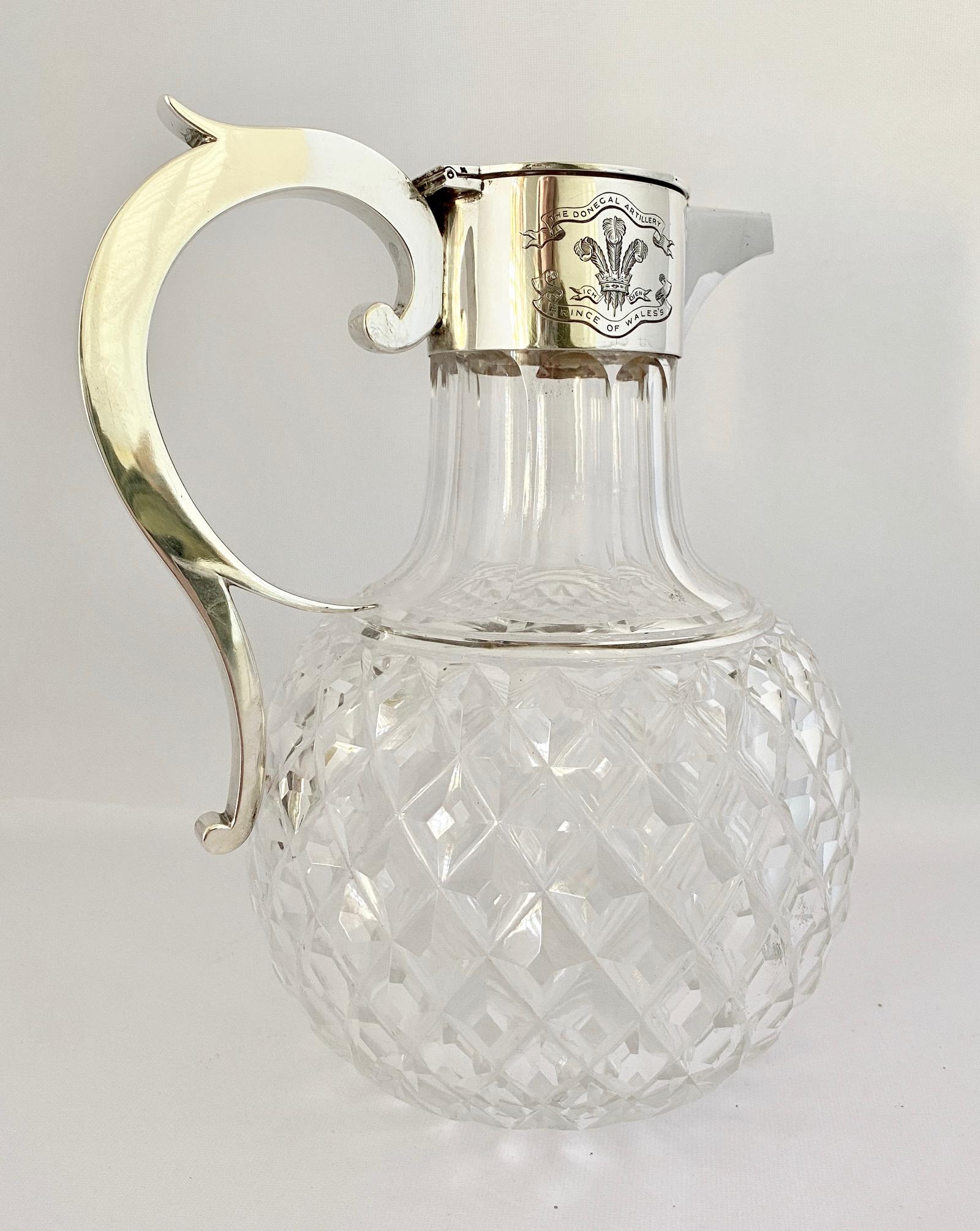 Silver Mounted Claret Jug London 1901 (1 of 9)