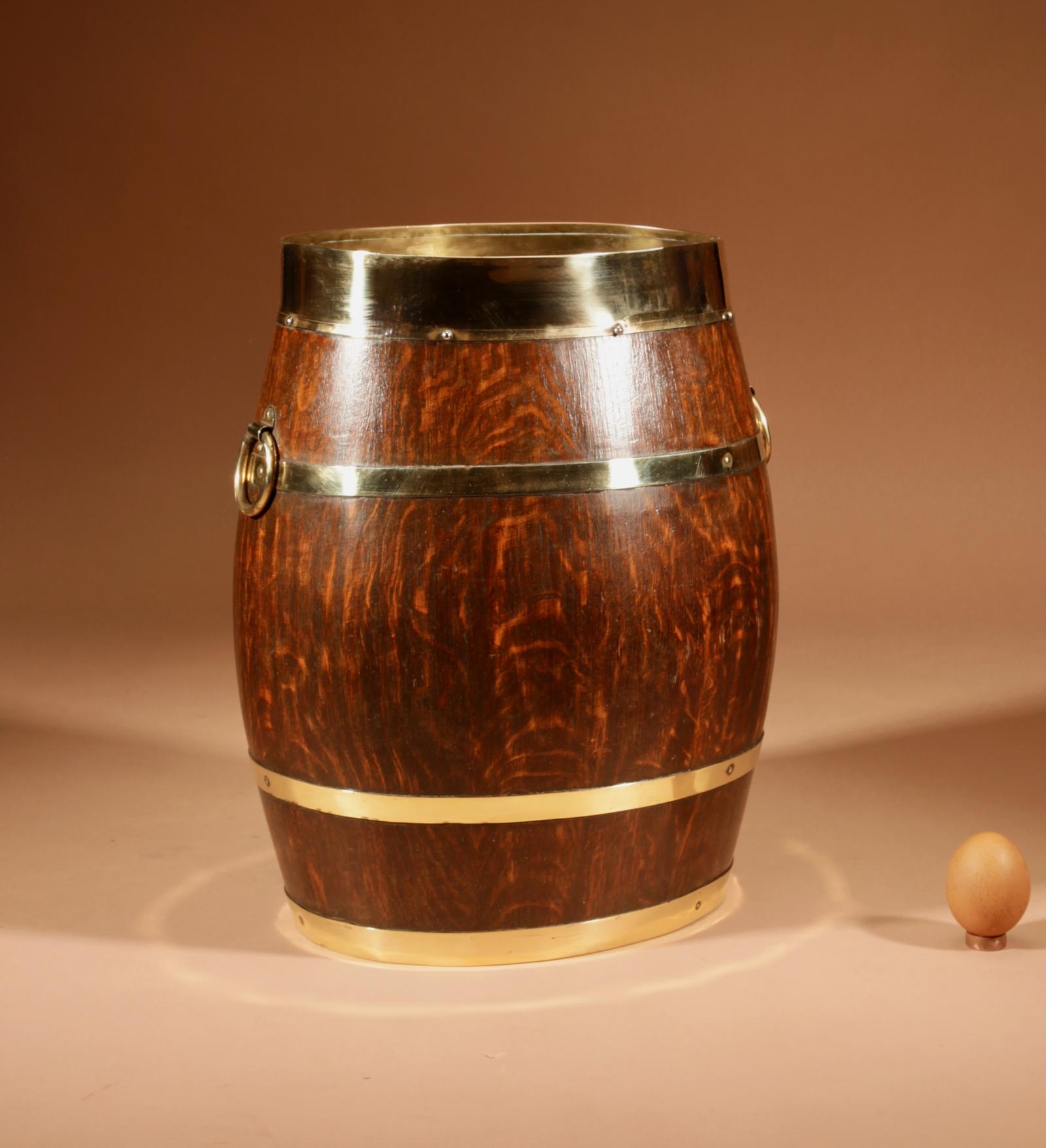 Coopered Original Oval Oak Umbrella / Stick Stand (1 of 6)