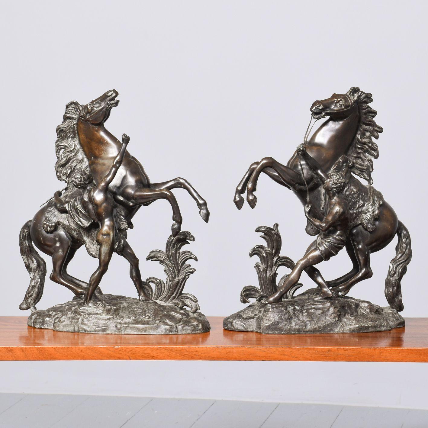 Pair of Bronzed Marley Horses (1 of 8)