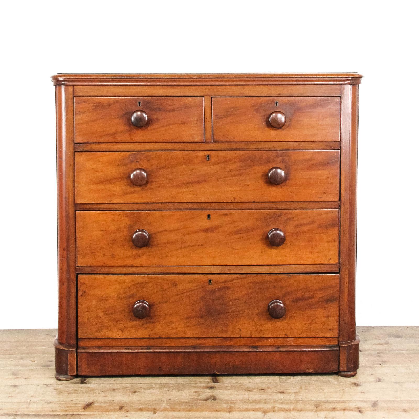 Antique Victorian Mahogany Chest of Drawers (1 of 8)