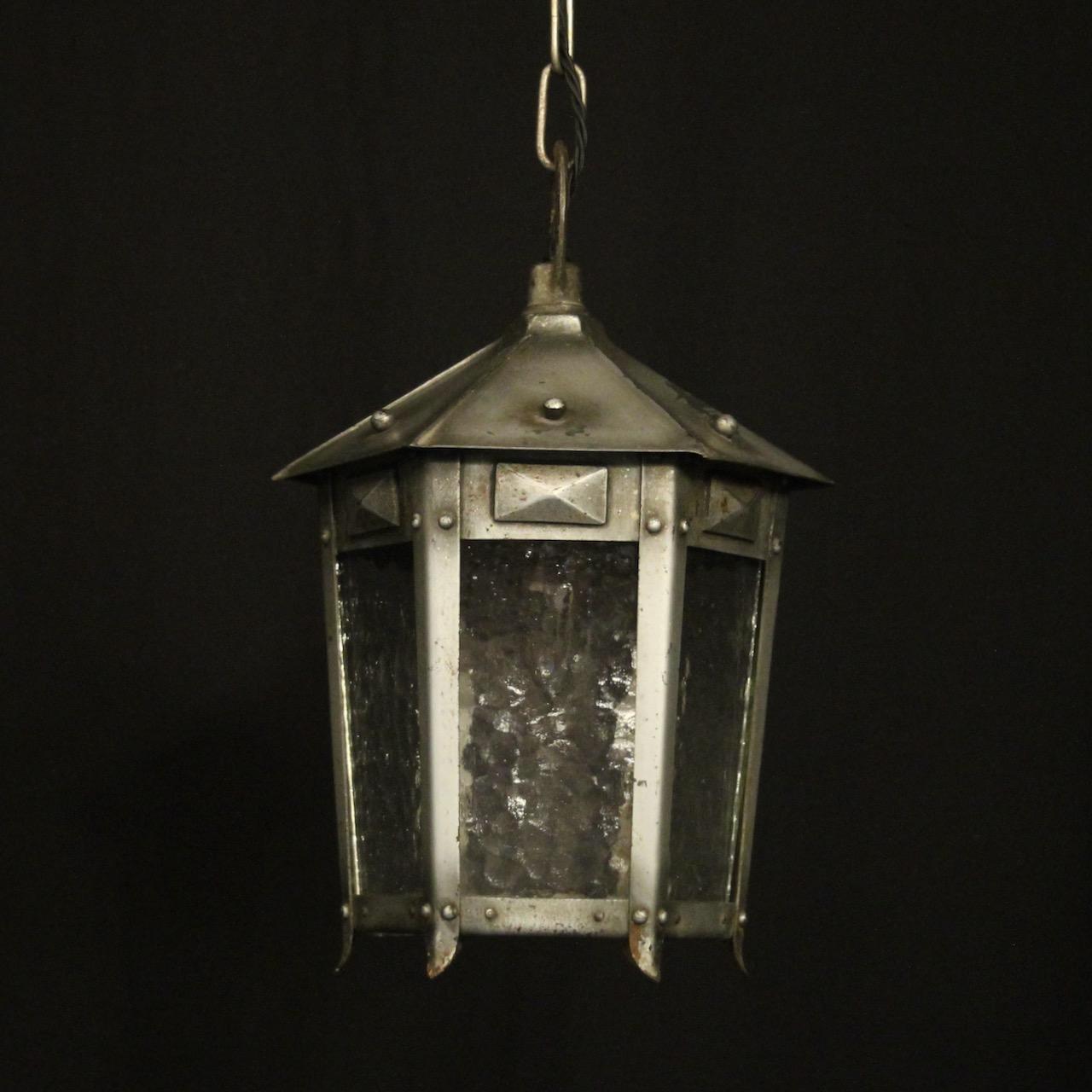 English Silvered Single Light External Hall Lantern (1 of 10)