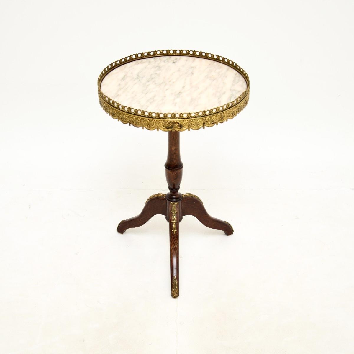 French Marble Top Wine Table (1 of 8) French Marble Top Wine Table (1 of 8)