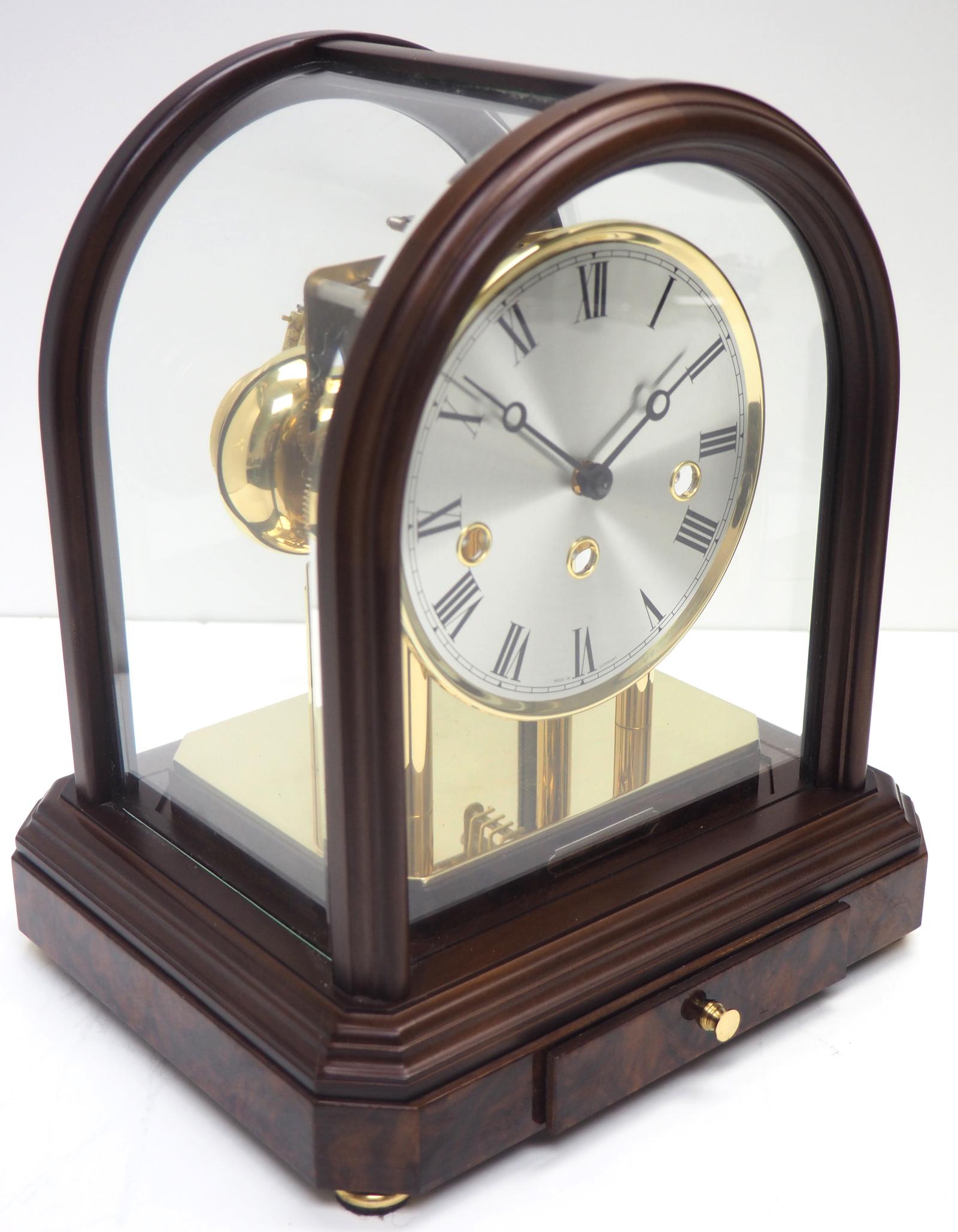 Wow! Franz Hermle & Sohne Musical Bell Chiming Mahogany & Glass Mantel Clock (1 of 13) Wow! Franz Hermle & Sohne Musical Bell Chiming Mahogany & Glass Mantel Clock (1 of 13)