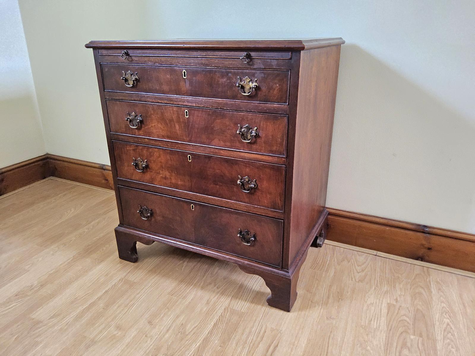 Walnut Chest of Drawers with Brushing Slide (1 of 4) Walnut Chest of Drawers with Brushing Slide (1 of 4)