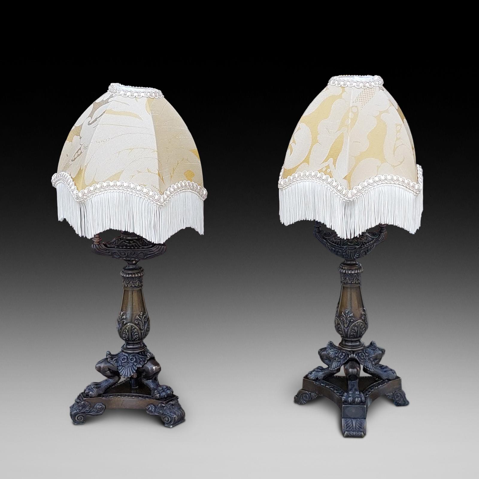 Pair of 19th Century French Bronze Candlesticks (1 of 11)