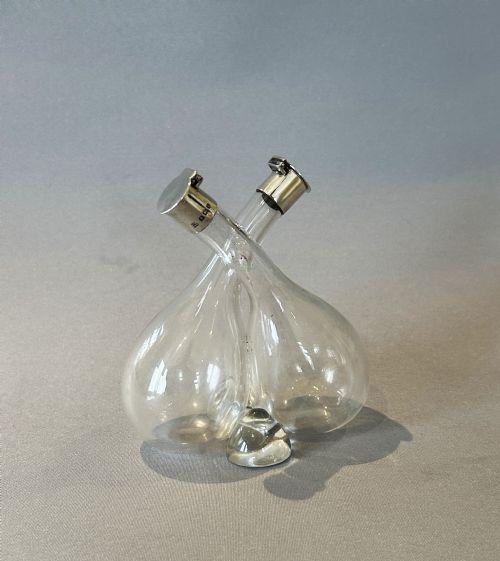 Lovely Edwardian Small Silver Mounted Oil & Vinegar Duo (1 of 8)