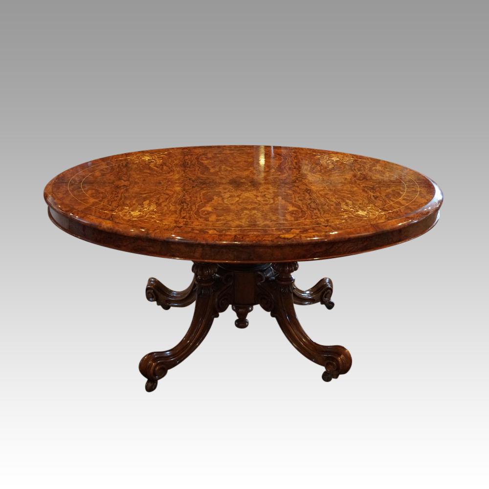 Victorian inlaid walnut coffee table (1 of 7) Victorian inlaid walnut coffee table (1 of 7)