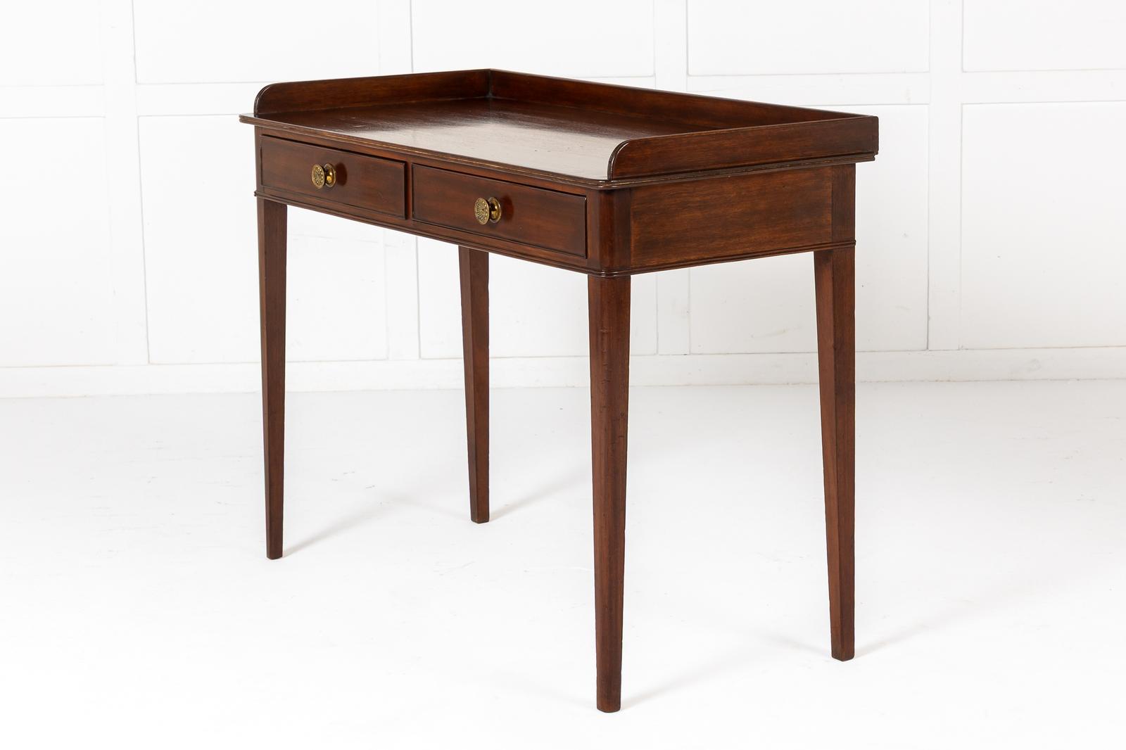 19th Century English Regency Mahogany Side Table (1 of 5)