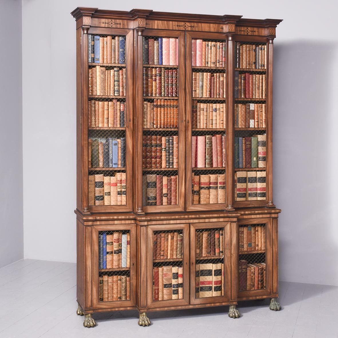Exhibition Quality Regency 4 Door Cabinet Bookcase (1 of 1)
