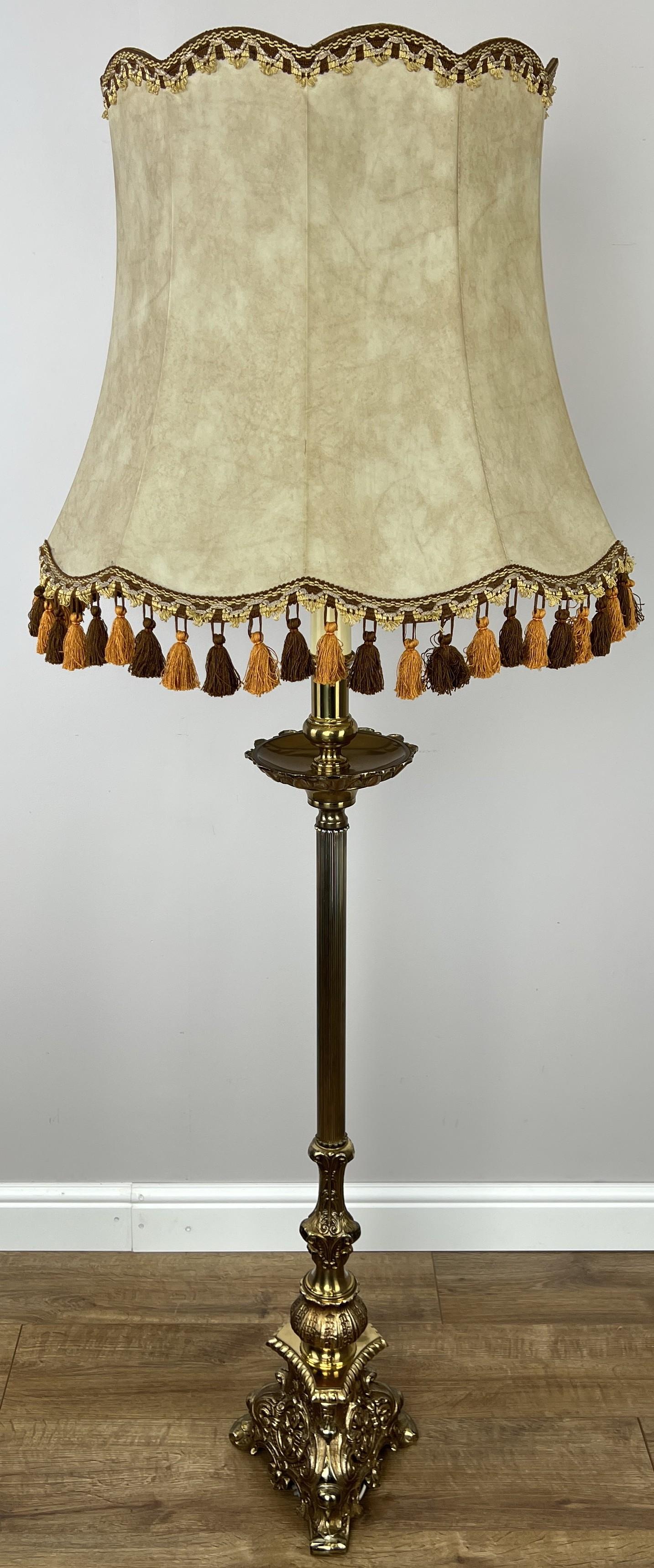 Floor Lamp Vintage French Style Standing Lamp Ornate with Tassel Shade (1 of 18) Floor Lamp Vintage French Style Standing Lamp Ornate with Tassel Shade (1 of 18)