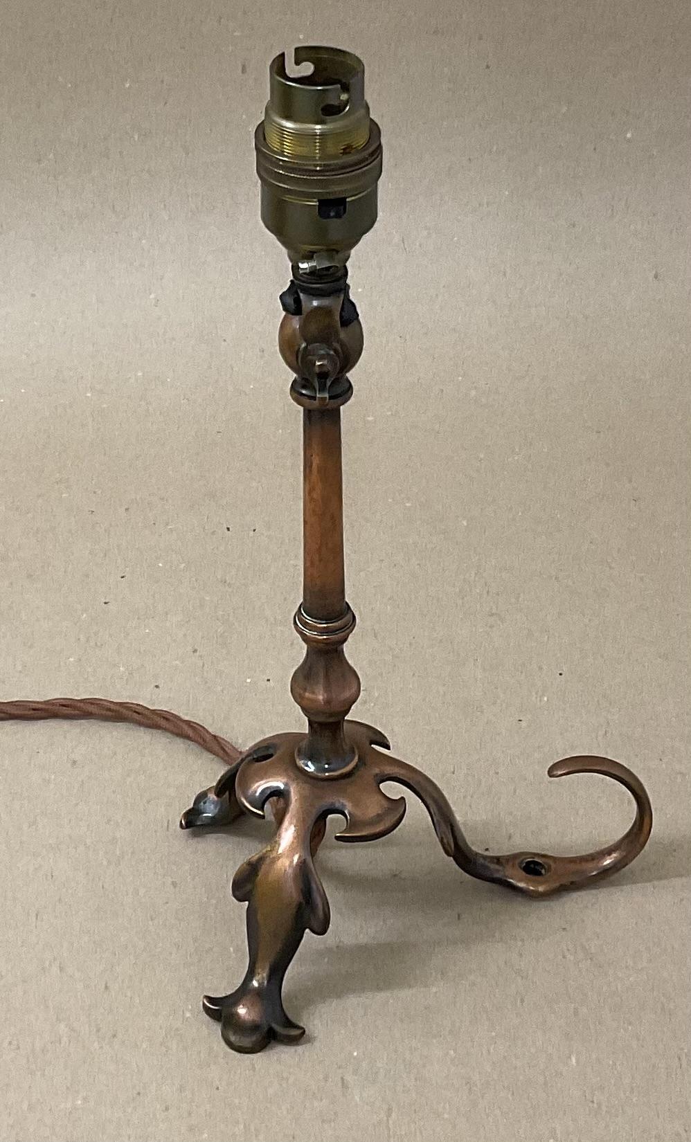 Arts And Crafts Copper Table Lamp With Swivel Top WAS Benson Style Antique C1900 (1 of 7) Arts And Crafts Copper Table Lamp With Swivel Top WAS Benson Style Antique C1900 (1 of 7)