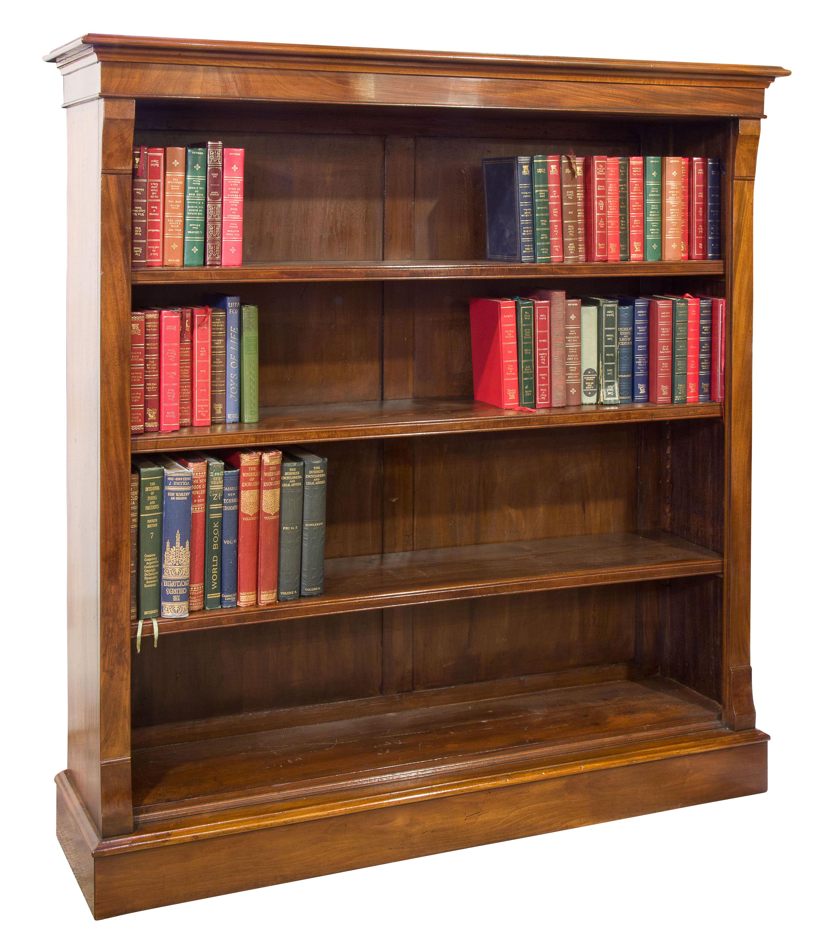 Early Victorian mahogany open bookcase (1 of 1)