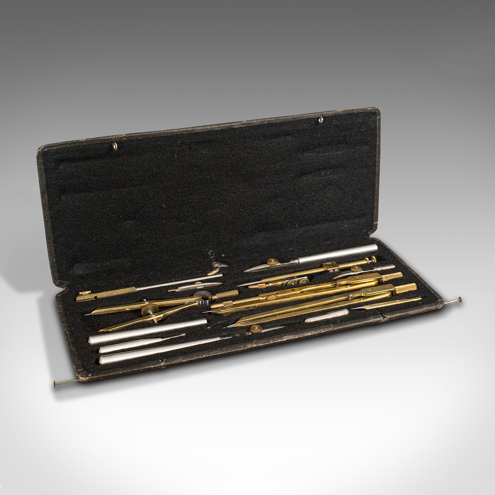 Antique Drawing Instrument Set, German, Cartographer, Technical, Richter, C.1910 (1 of 8) Antique Drawing Instrument Set, German, Cartographer, Technical, Richter, C.1910 (1 of 8)