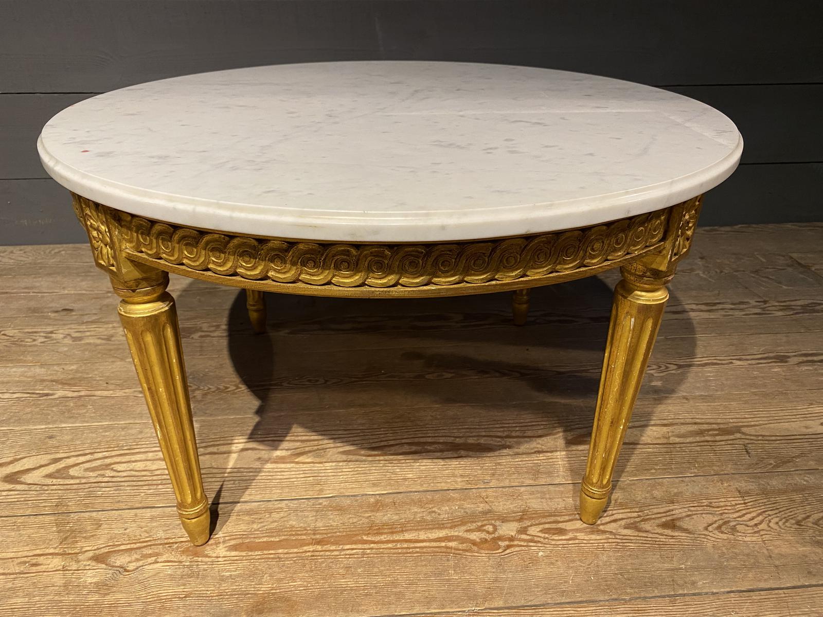 Quality Paris Gilt Round Coffee Table (1 of 1)