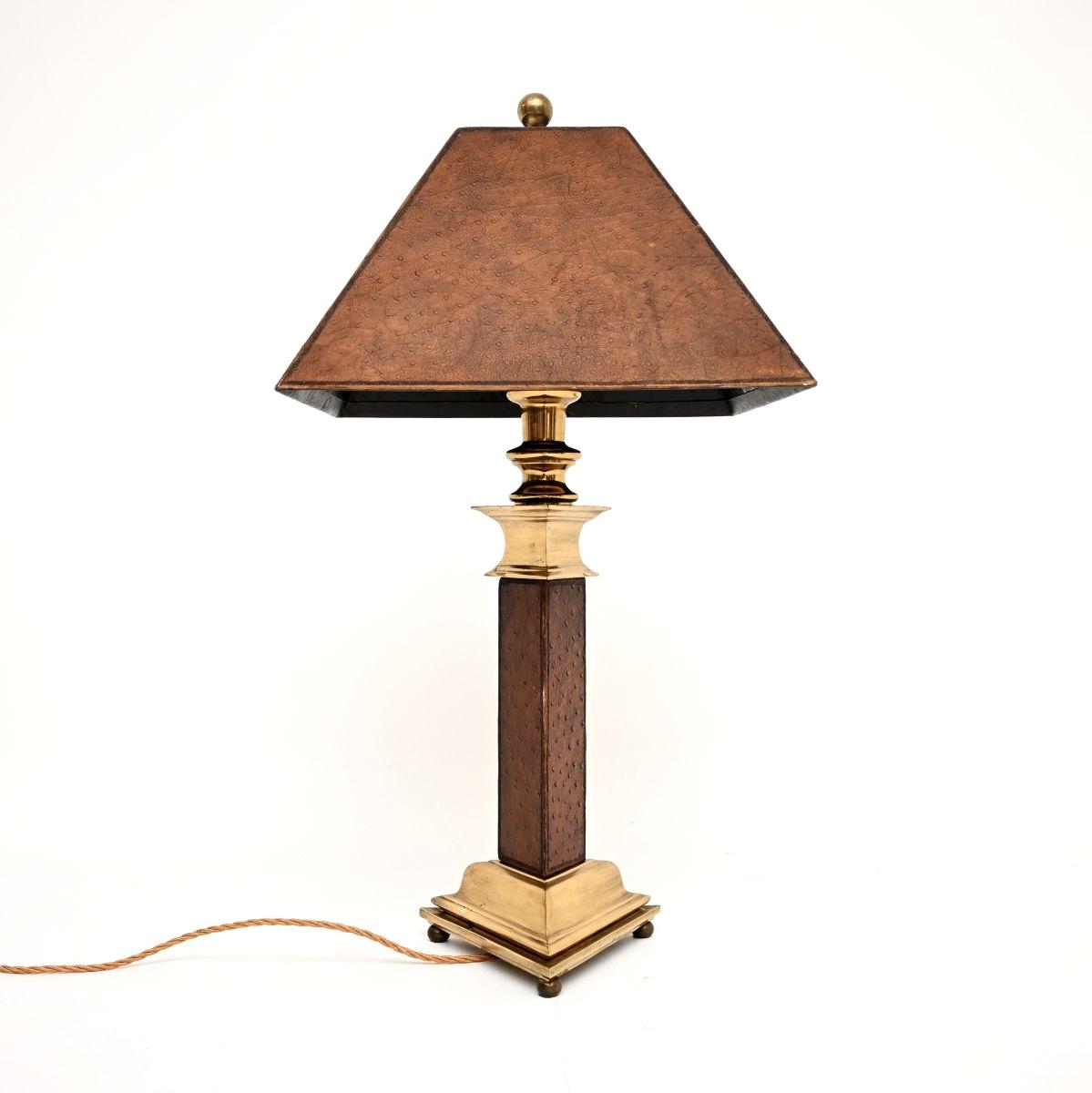 Vintage Brass and Leather Table Lamp (1 of 10) Vintage Brass and Leather Table Lamp (1 of 10)