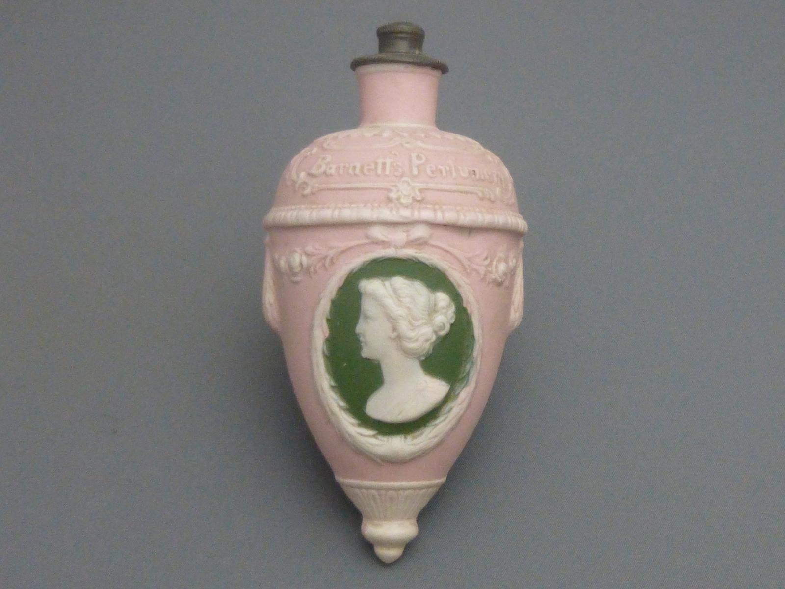 Victorian Jasperware Footed Perfume Bottle (1 of 6)