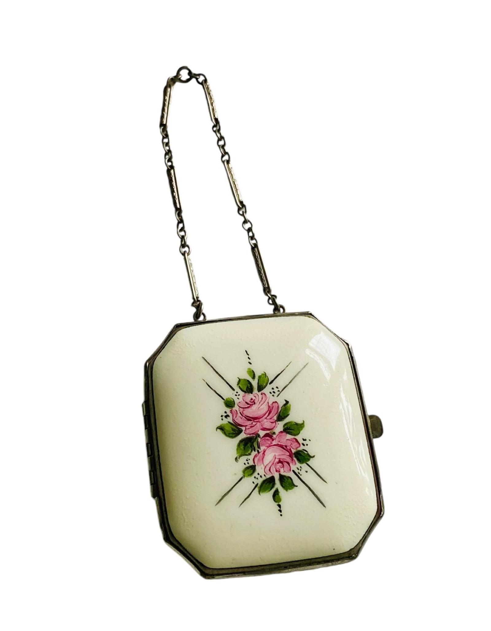 Art Deco Enamel Vanity Case with Wristlet Powder & Rouge Compact c.1930 (1 of 9) Art Deco Enamel Vanity Case with Wristlet Powder & Rouge Compact c.1930 (1 of 9)