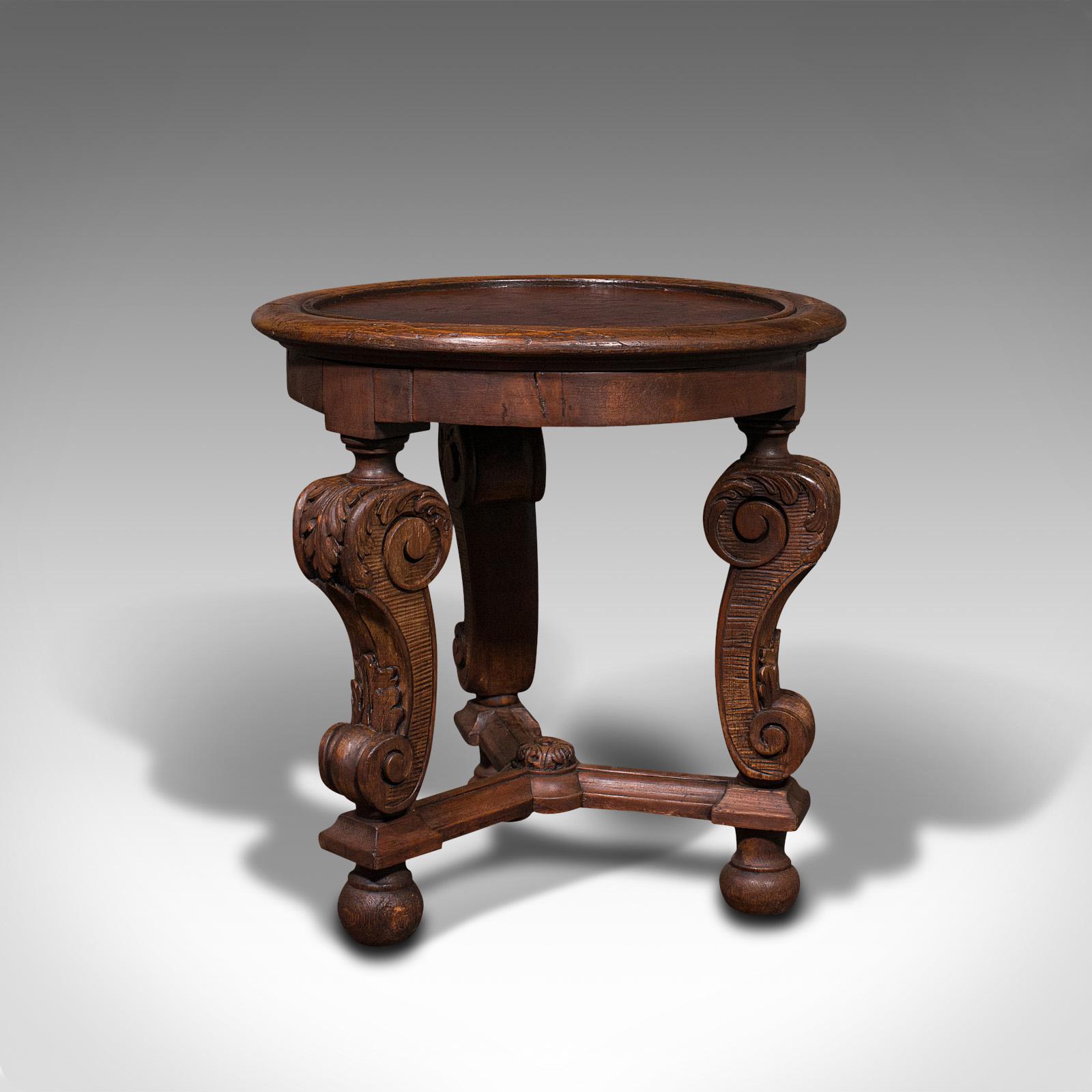 Small Antique Lamp Table, French, Pine, Side, Planter Stand, Victorian c.1900 (1 of 8) Small Antique Lamp Table, French, Pine, Side, Planter Stand, Victorian c.1900 (1 of 8)