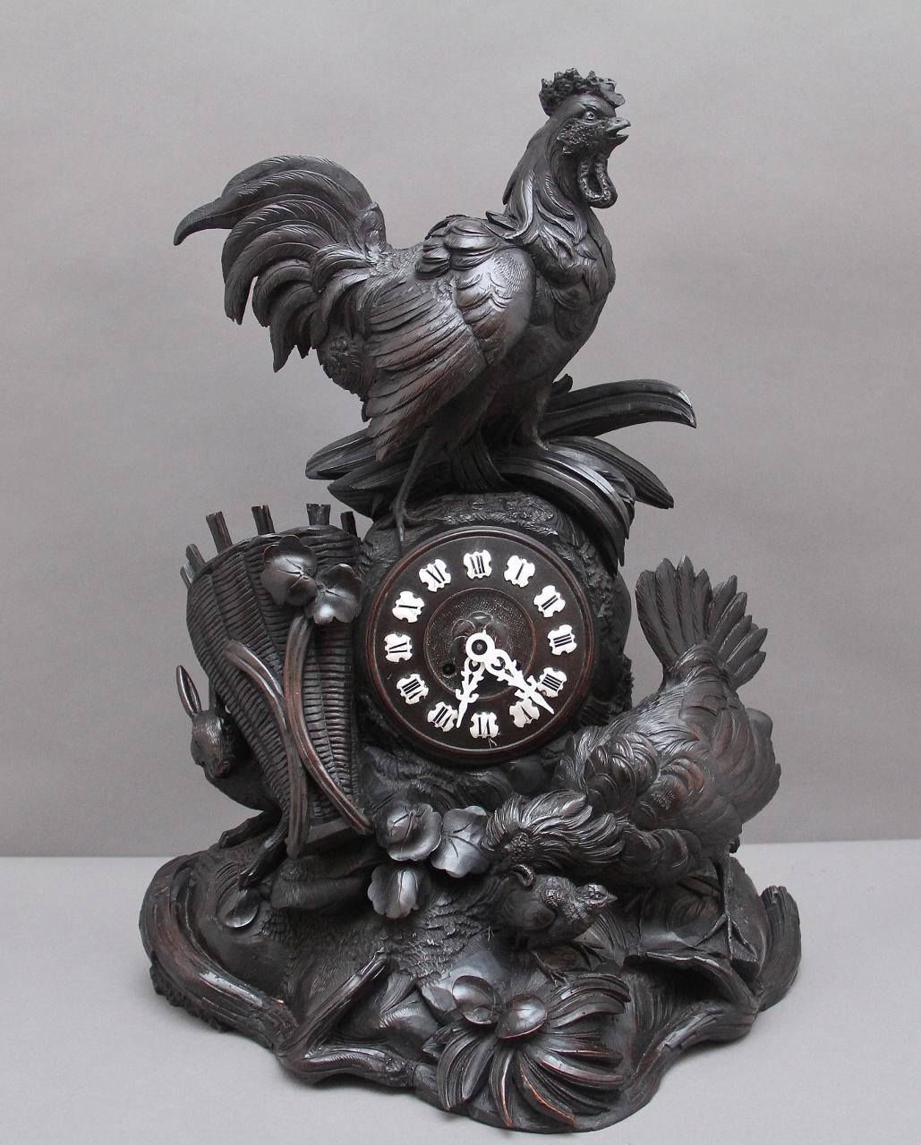 19th Century Black Forest Mantel Clock (1 of 13)