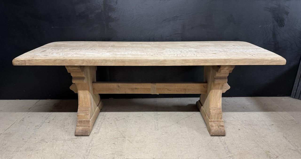 Bleached Oak Farmhouse Dining Table (1 of 16) Bleached Oak Farmhouse Dining Table (1 of 16)