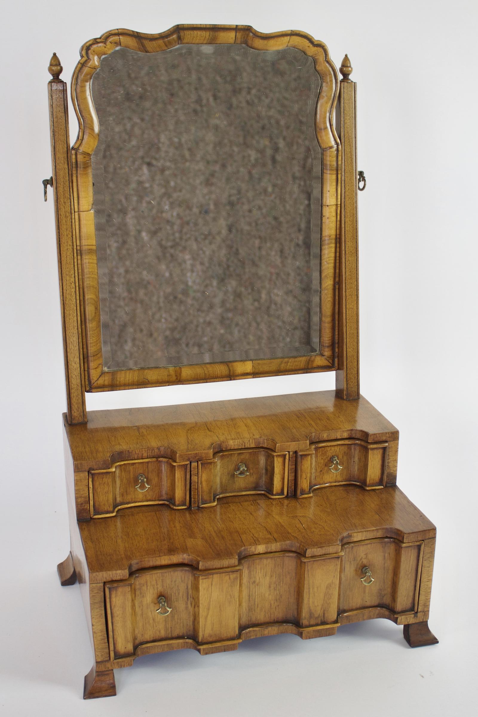 Walnut Queen Anne Revival Dressing Mirror c.1900 (1 of 6) Walnut Queen Anne Revival Dressing Mirror c.1900 (1 of 6)