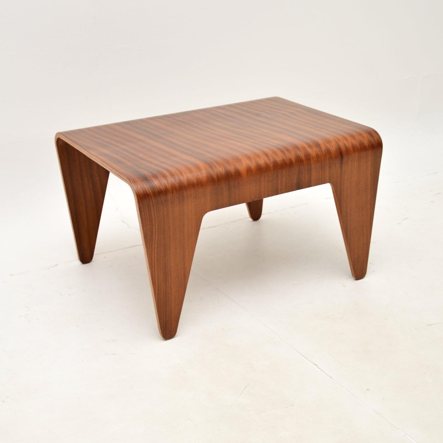 Vintage Laminated Plywood Side Table by Marcel Breuer for Isokon (1 of 11)